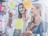 Brainstorming with post-it notes